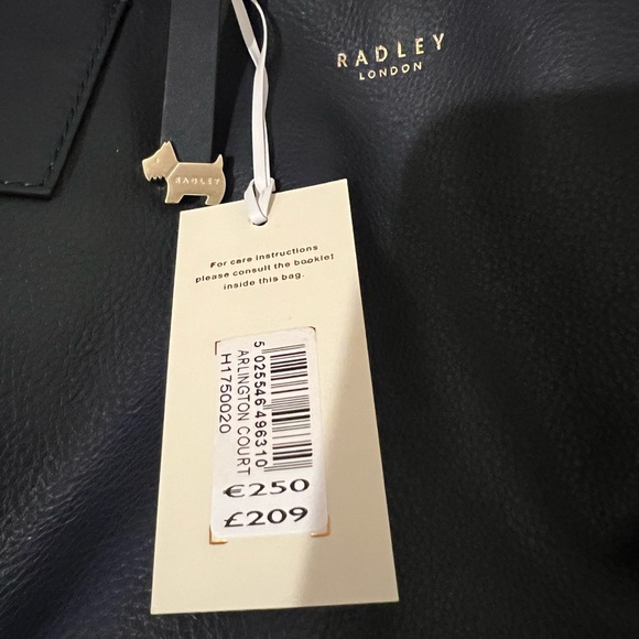 Radley London navy handbag - with shoulder strap - Picture 7 of 7